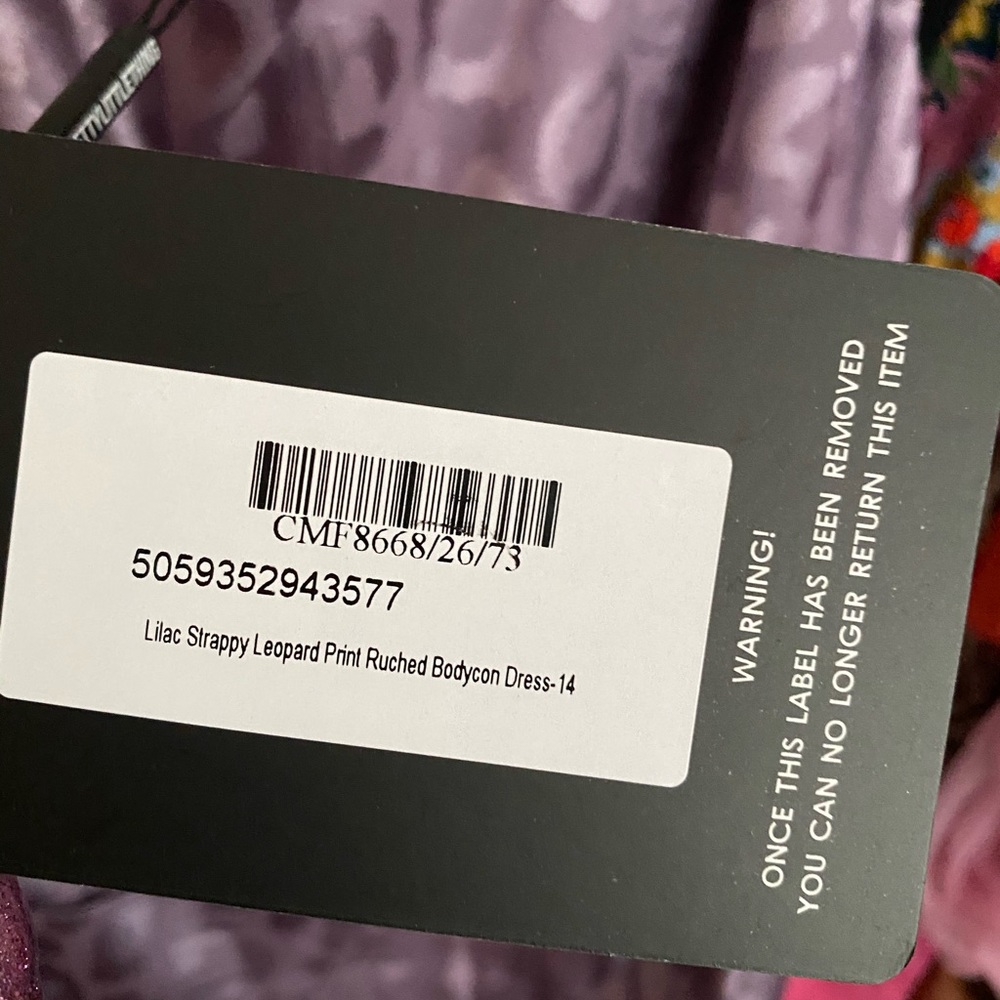 PRETTY LITTLE THING Leopard Party Dress NWT! 💜 - Picture 6 of 11